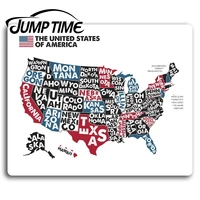 jump time for united states america map vinyl stickers sticker laptop gift truck window bumper decal waterproof accessories