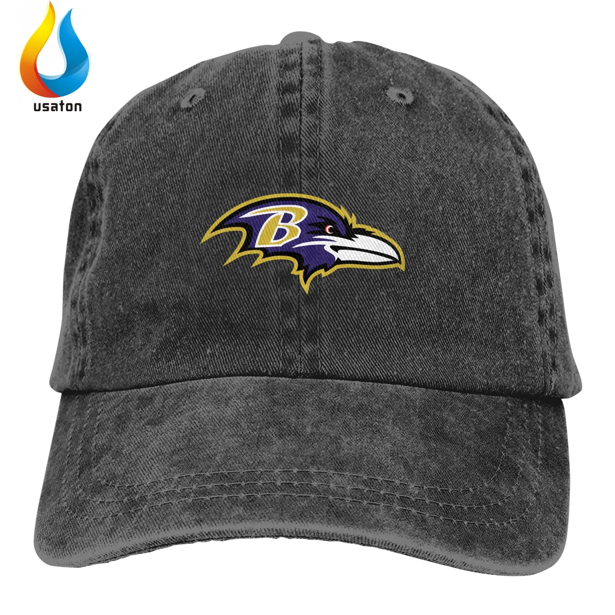 Women Ponytail Baseball Cap Print 3D Ravens Logo Fashion Hats Men Cotton Outdoor Simple Visor Casual Cap
