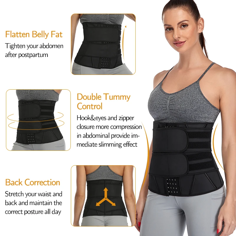 Латексный тренажер для талии корсеты Женский корсет похудения сауна пояс пота