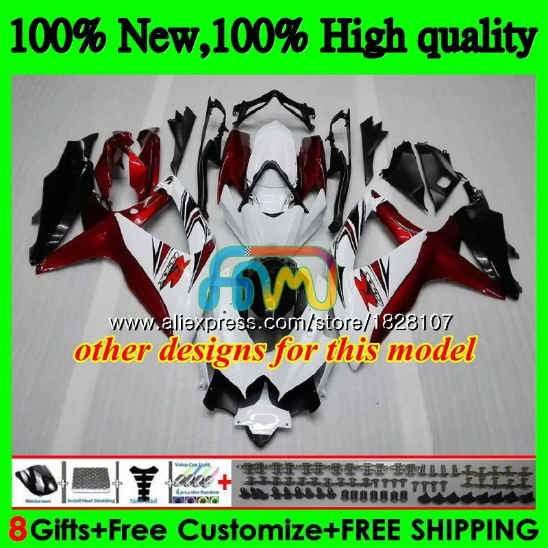 OEM для SUZUKI GSXR зеленый белый 600 750 CC GSX R600 GSXR600 08 09 10 38b. 33 K8 GSXR750 2008 2009 2010