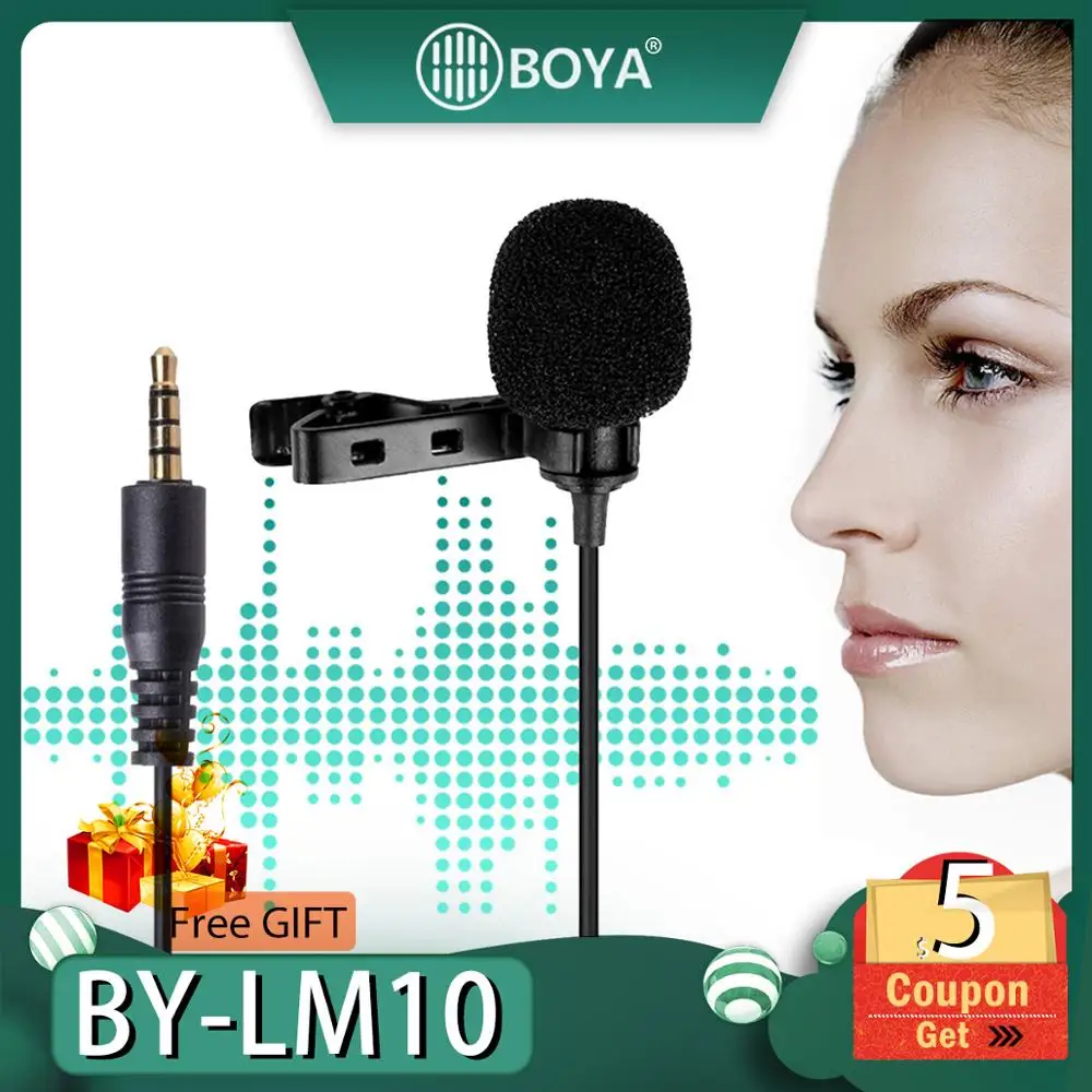 BOYA BY LM10 от телефонная аудиозапись видео петличный конденсаторный микрофон для
