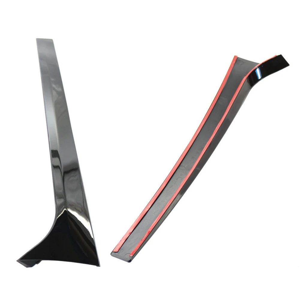 2 шт. автомобильный спойлер на заднее окно боковой Canard ABS накладка-сплиттер для Skoda