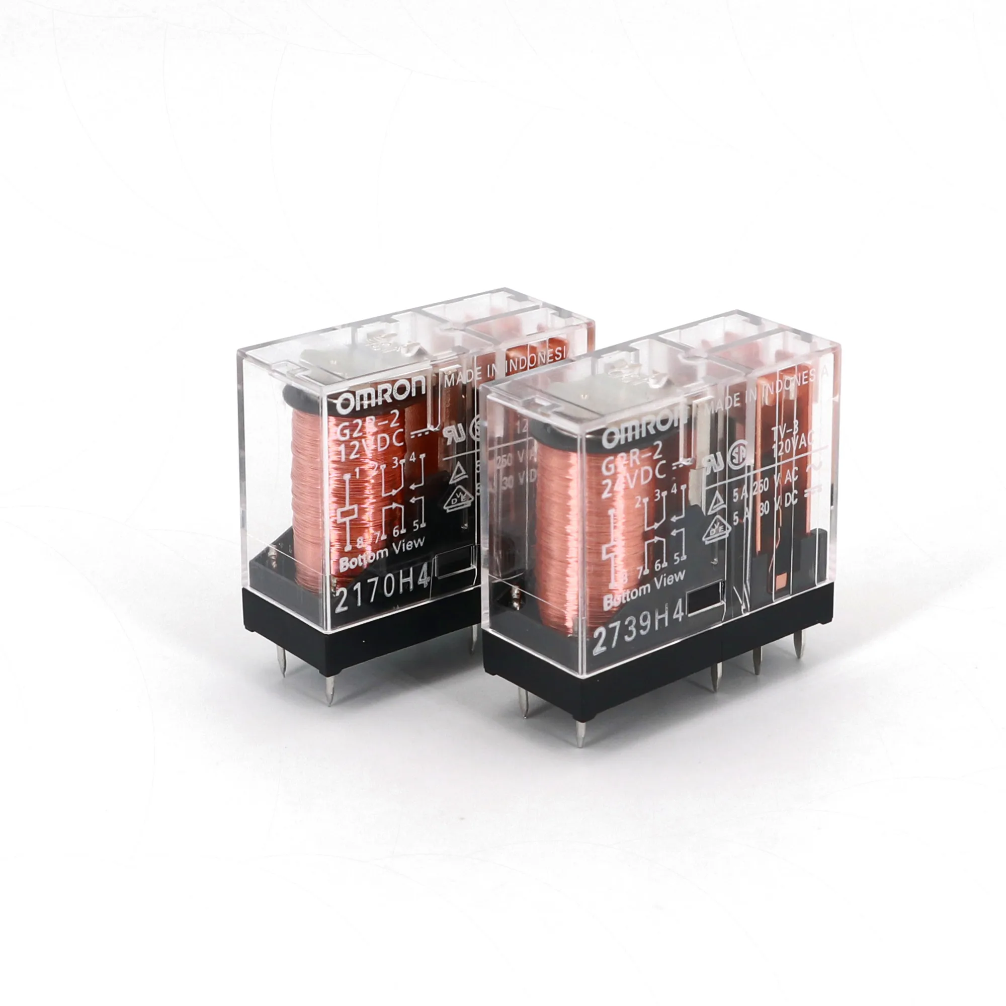 10 шт. Omron G2R 2 DC12V 24V 8Pin печатного монтажа DPDT Мощность реле 5A/250VAC|Реле| |