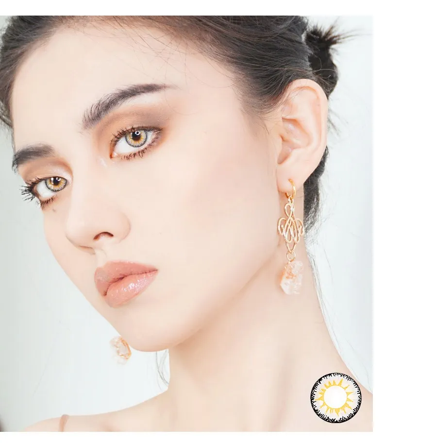 Красивые цветные контактные линзы для зрачков Женские разноцветные вечерние 14 5