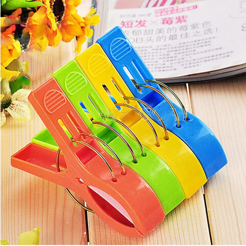 Clip Lounger 4pcs/Set Beach Towel Sun Clothes Sunbed Peg Pool Cruiseship Top 2021 Useful Pins Random Color | Дом и сад