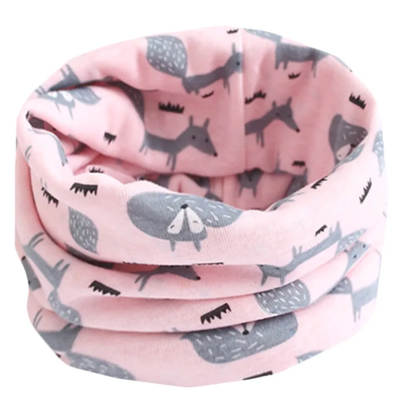 Spring Children Cotton Scarf Baby Kids Warm Boys Girl Cartoon Scarves Autumn Winter Child Collar O Ring Magic Neckerchief |