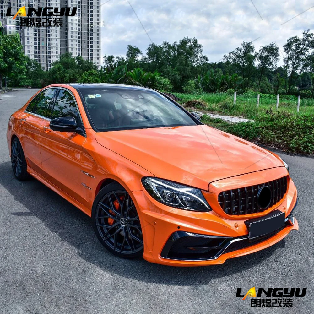 Для Mercedes Benz C Class W205 2015 2016 2017 2018 2019 2020 Carlsson стильный полипропиленовый корпус