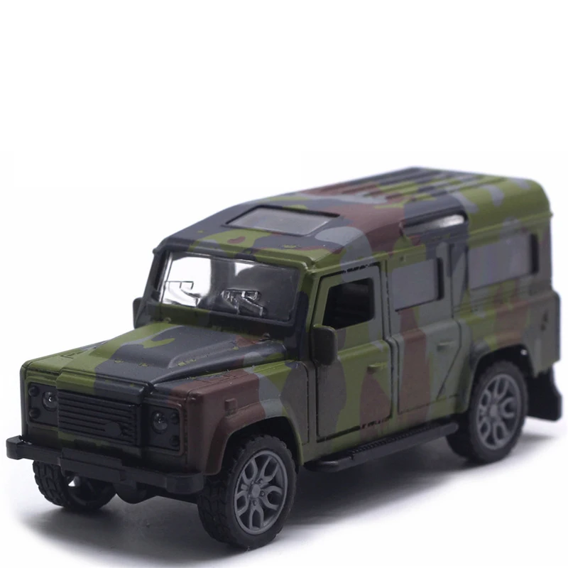 Камуфляжный внедорожный автомобиль из 1:32 сплава со звуком и светильник модель