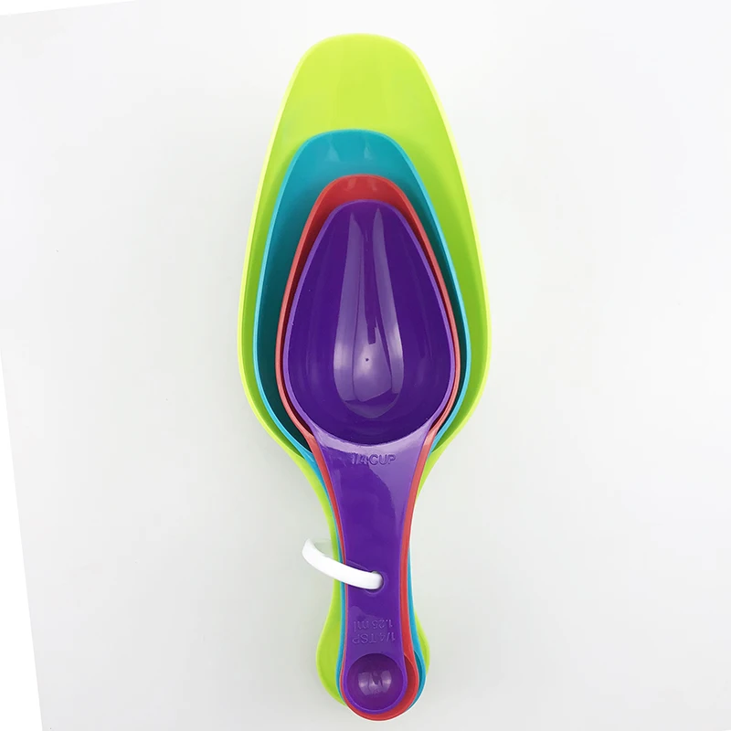 

PP Plastic Kitchen Accessories Multi Purpose 4Pcs/Set Measuring Tools Portable Stackable Combination DIY Baking Supplies