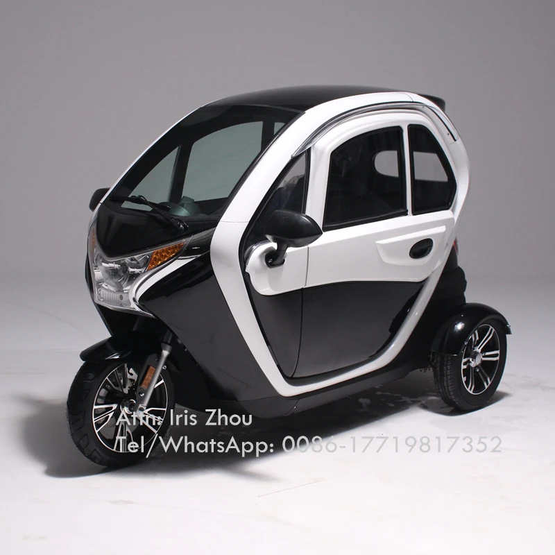 

2.5KW Electric Tricycle for Adults 3 Seats Vehicle High Level legal Road Register New High Speed Mini Mobile Tuk Tuk Car Trike