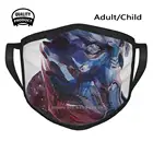 Маска для лица с акварельными чернилами и морскими звездами