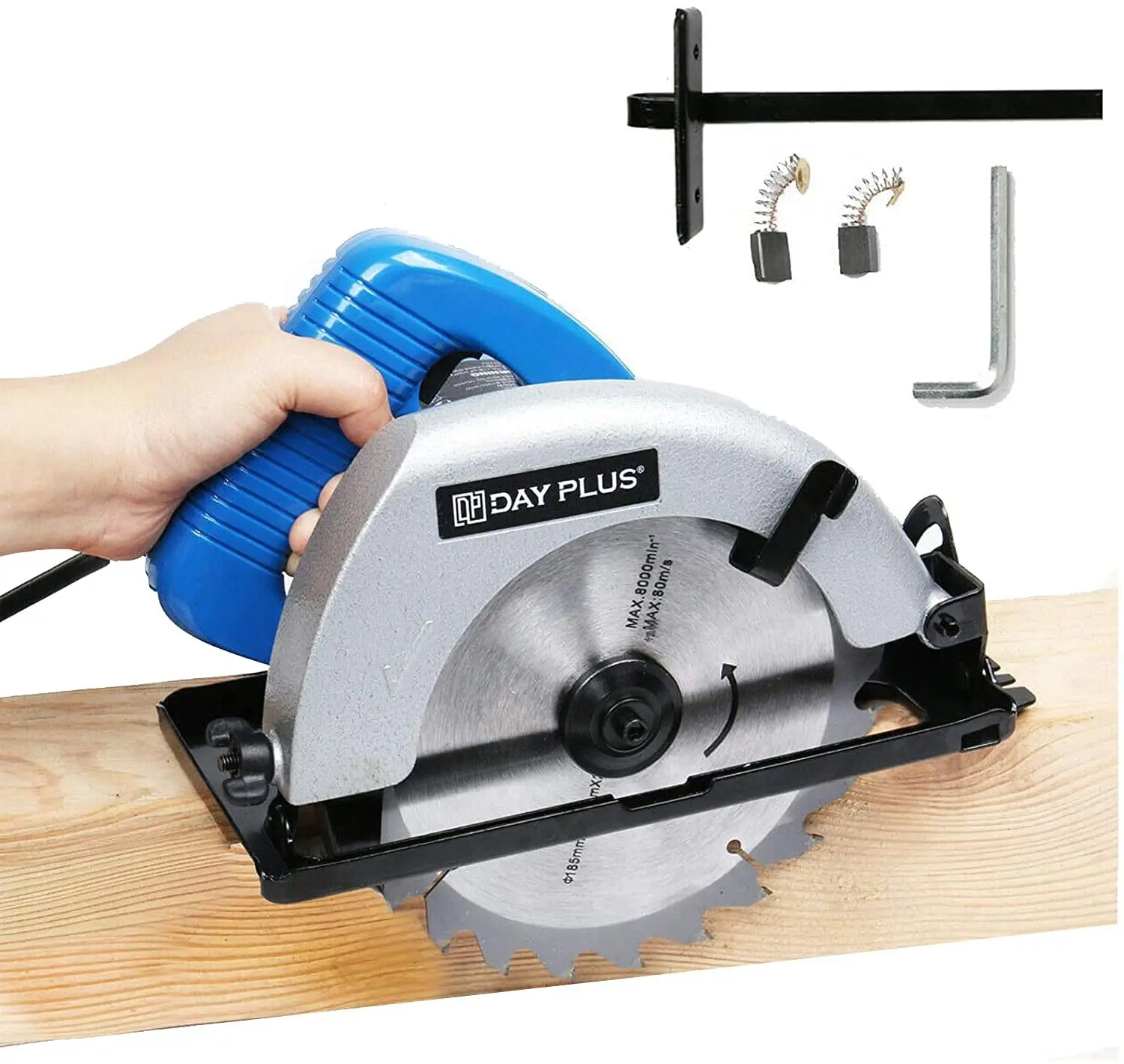 

Циркулярная Пила 7-1/4 дюйма, 900 Вт, мощная электрическая циркулярная пила, 4700 об/мин, регулируемая глубина резки макс. с двойной планкой