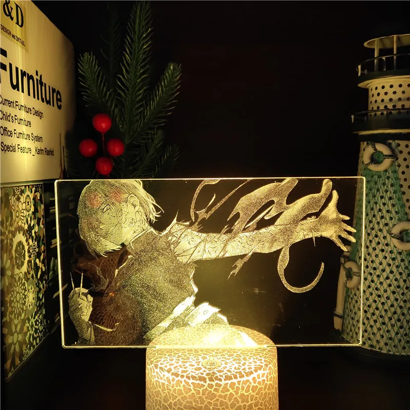 Фигурка кугисаки нобары из юютсу кайсена 3D Аниме лампа светодиодный