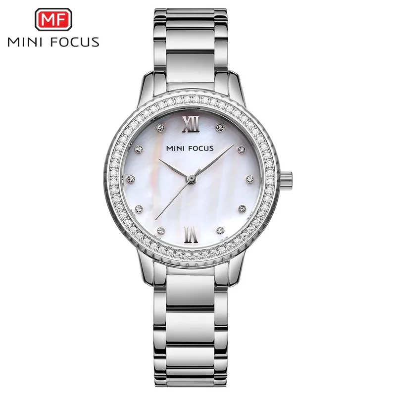 Trendy Light Luxury Diamond Steel Band Women's Watch Quartz Watch Waterproof Quartz Watch enlarge