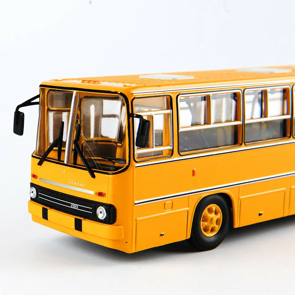 25 см игрушки для детей IKARUS-260 1/43 Россия Icarus автобус модель двухэтажный автомобиль советская игрушка Литье под давлением Желтые Детские игрушки
