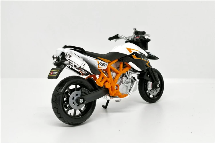 Весы Bburago 1/18 1:18 KTM 990 Supermoto R литой пластик металл мотоцикл дисплей модели детские