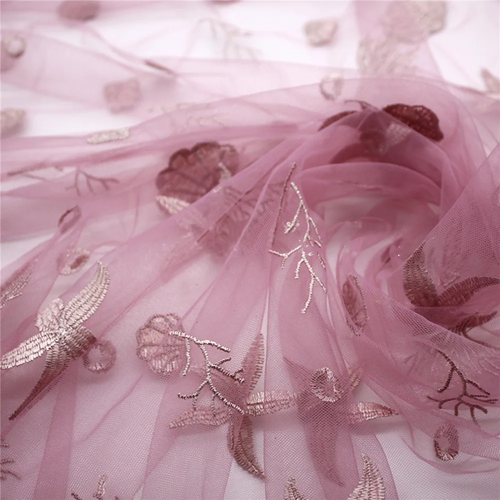 

Сетчатая Ткань, 1 ярд, кружевная ткань с вышивкой морских звезд, кораллов, лоскутное шитье для свадебного платья, одежды, 130 см, ширина