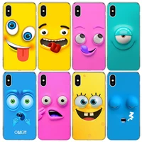hot funny face yellow soft phone case for apple iphone 13 pro max 11 12 mini se 2020 x xs xr 8 7 plus 6 6s 5 5s cover shell coqu