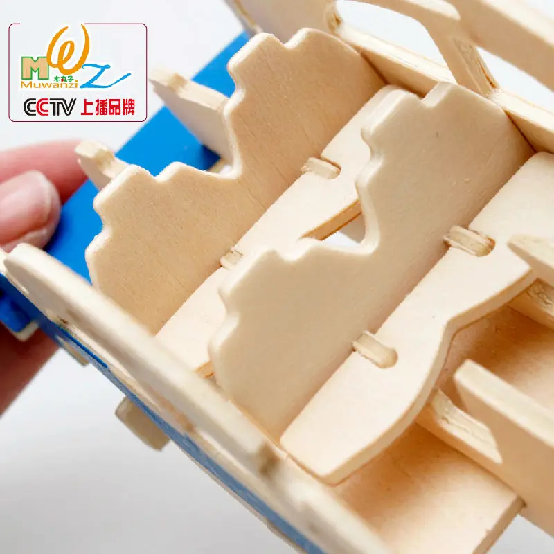 Бесплатная доставка Детская деревянная игрушка автомобиль 3D Пазлы игрушки