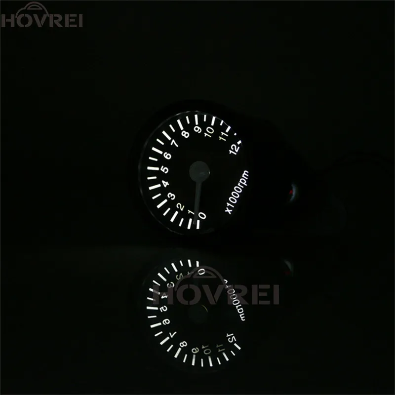 Universal 12V retro Motorcycle LED Tachometer Gauge meter Motorbike Backlight Speedometer Odometer | Instruments