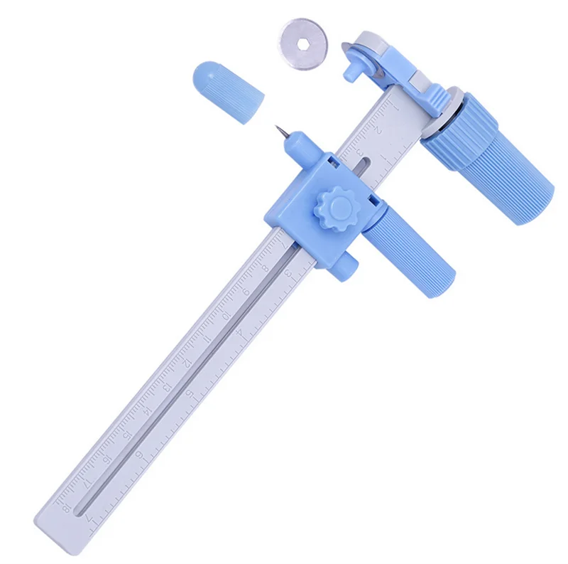 

New Cutting Knife Resin Cloth Cutter Patchwork Rotary Paper Trimmer Rotating Compass Knife DIY Circle Cutting Tools High Quality