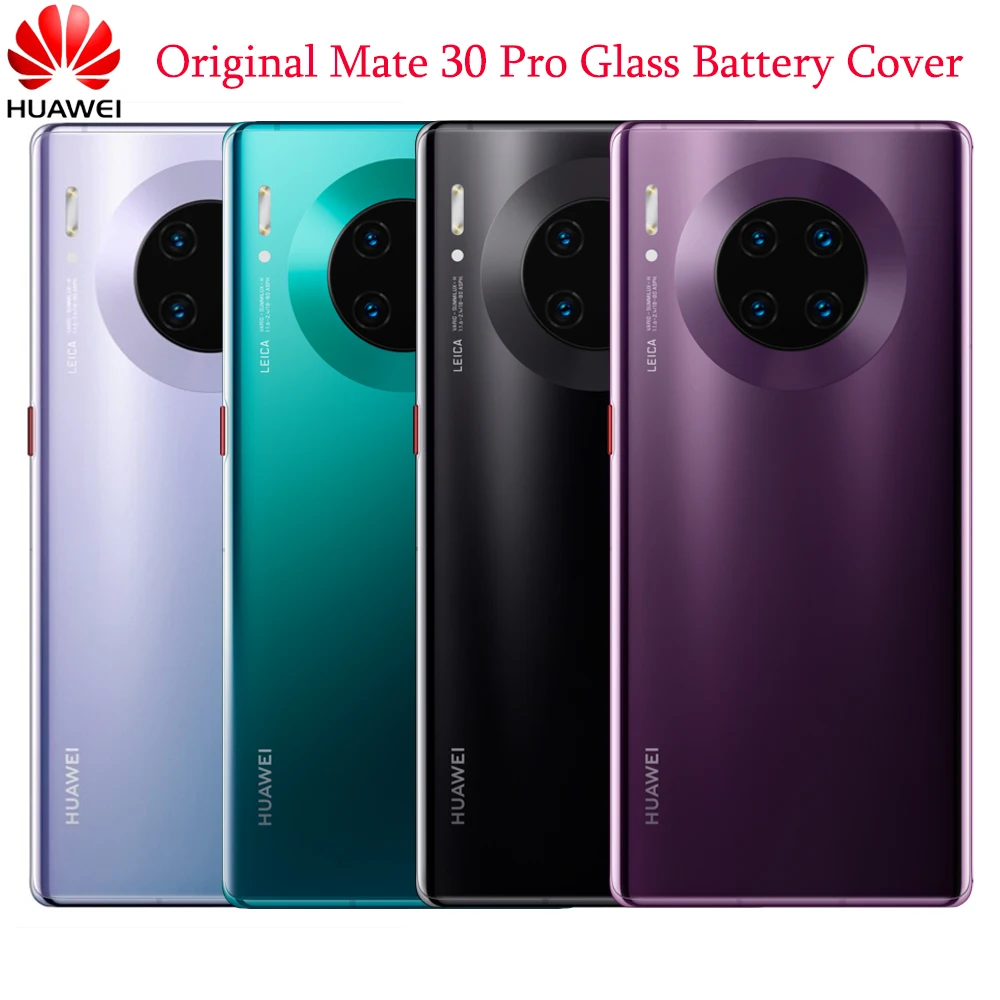 

Официальная задняя крышка стеклянного аккумулятора Huawei Mate 30 Pro + рамка объектива камеры задняя крышка корпуса запасная часть для Mate 30pro