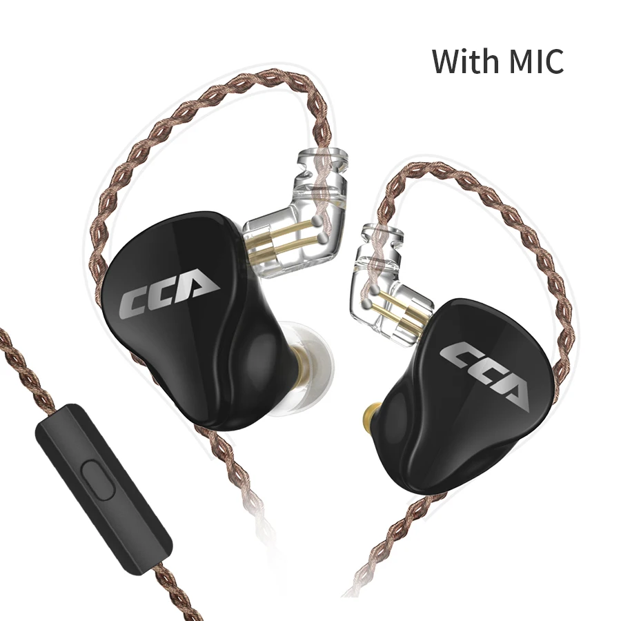 Гибридные Hi-Fi наушники-вкладыши CCA CA16 7BA + 1DD со съемным 2-контактным кабелем для