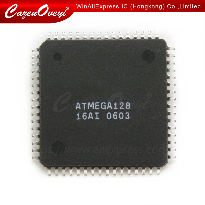 10 шт./лот ATMEGA128 16AU QFP64 новые и оригинальные Φ|Интегральные схемы| |
