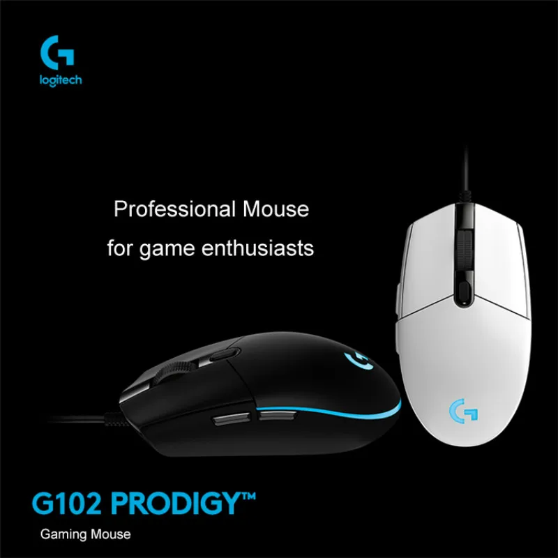 Проводная игровая мышь Logitech G102 с 8000DPI 6 программируемыми кнопками геймерская