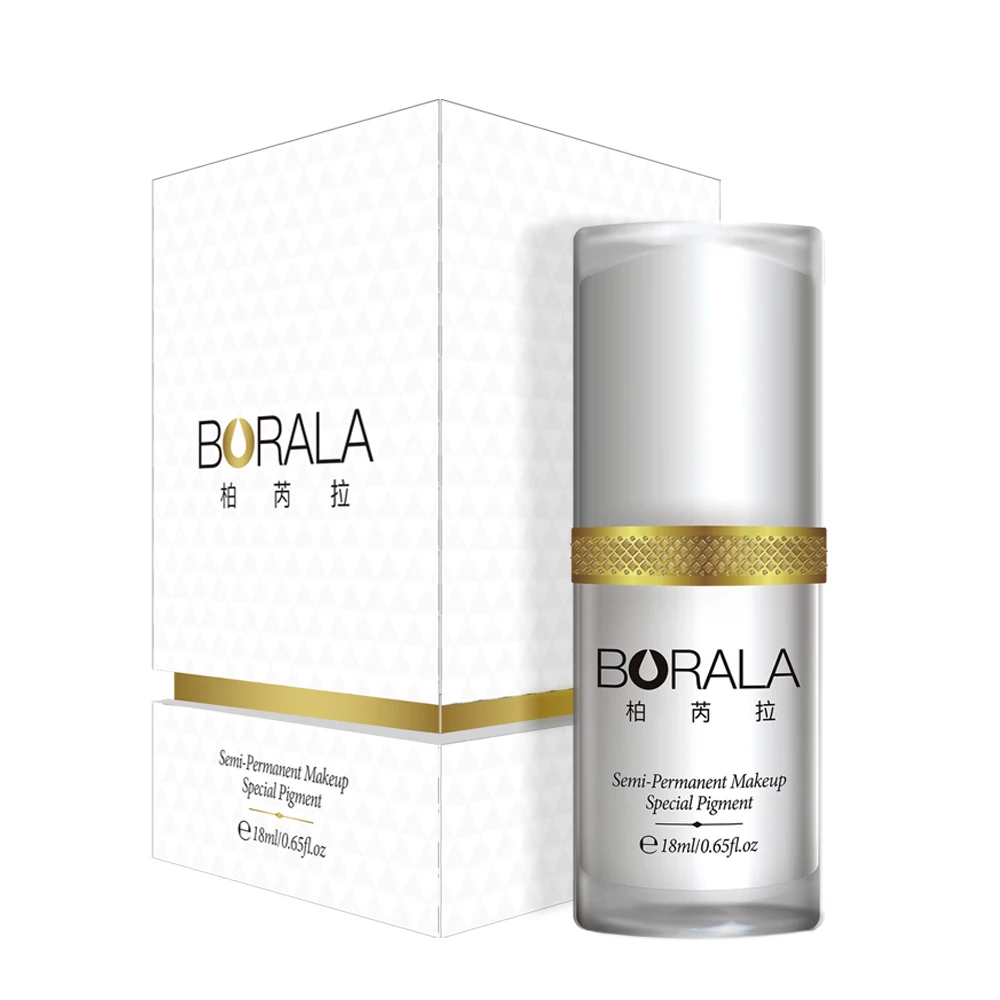 

Чернила для татуировок BORALA, 12 цветов, пигмент для макияжа, чернила для бровей, искусство, красота, выбор полуперманентных татуировок