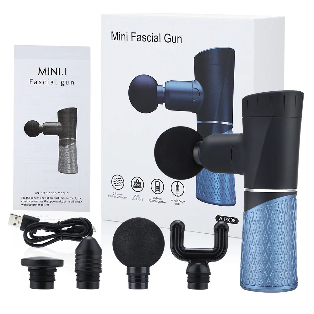 

Пистолет Fascia, портативная Массажная мини-палочка для фитнеса, массажа тела, расслабляющий массажер для мышц, облегчение боли, Прямая постав...