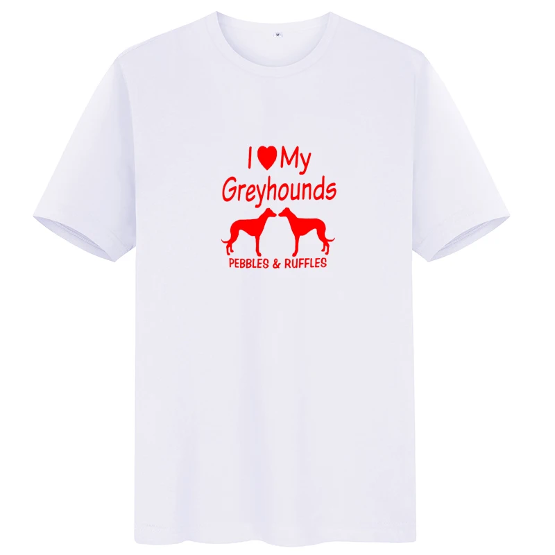 Srivb I Love My Greyhounds мультяшная Футболка женская Tumblr черно белая хипстерская футболка