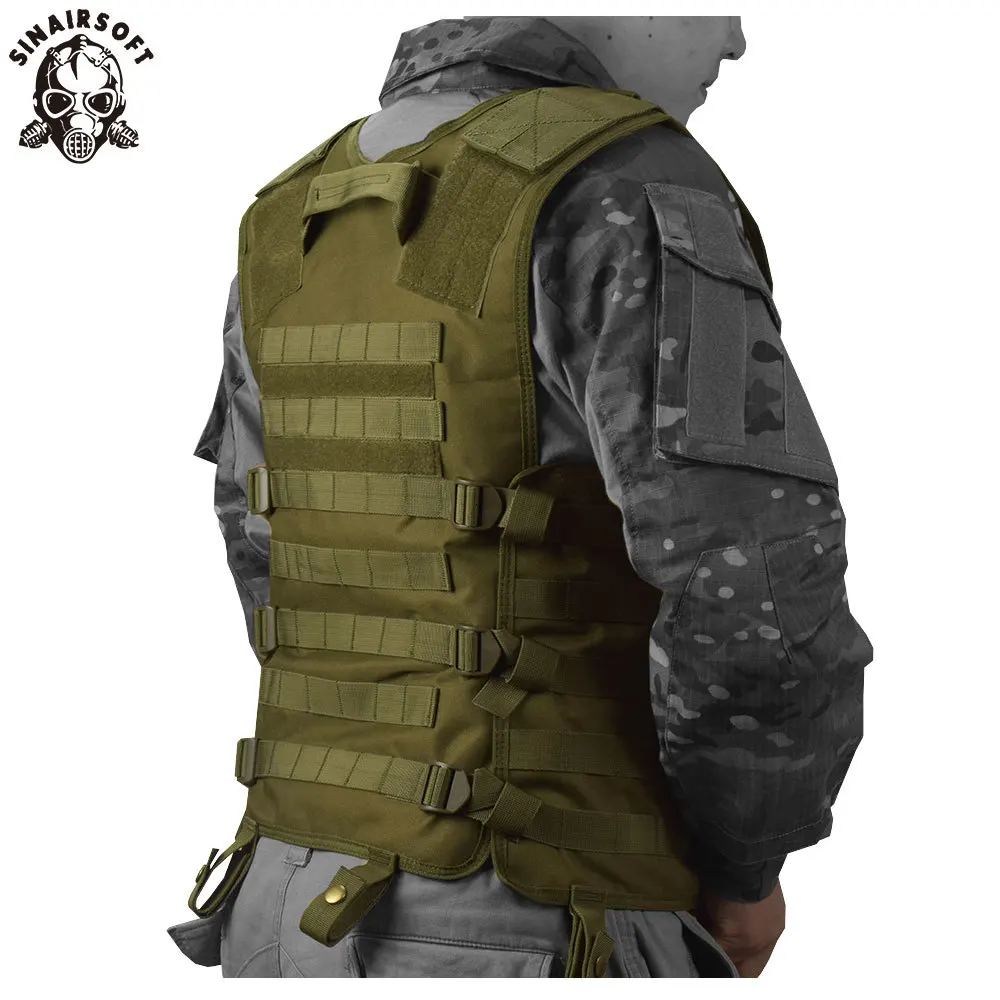 SINAIRSOFT Molle Airsoft тактический жилет Камуфляжный жилет армейский военный CS открытый рыболовный охотничий снаряжение Swat Militaria