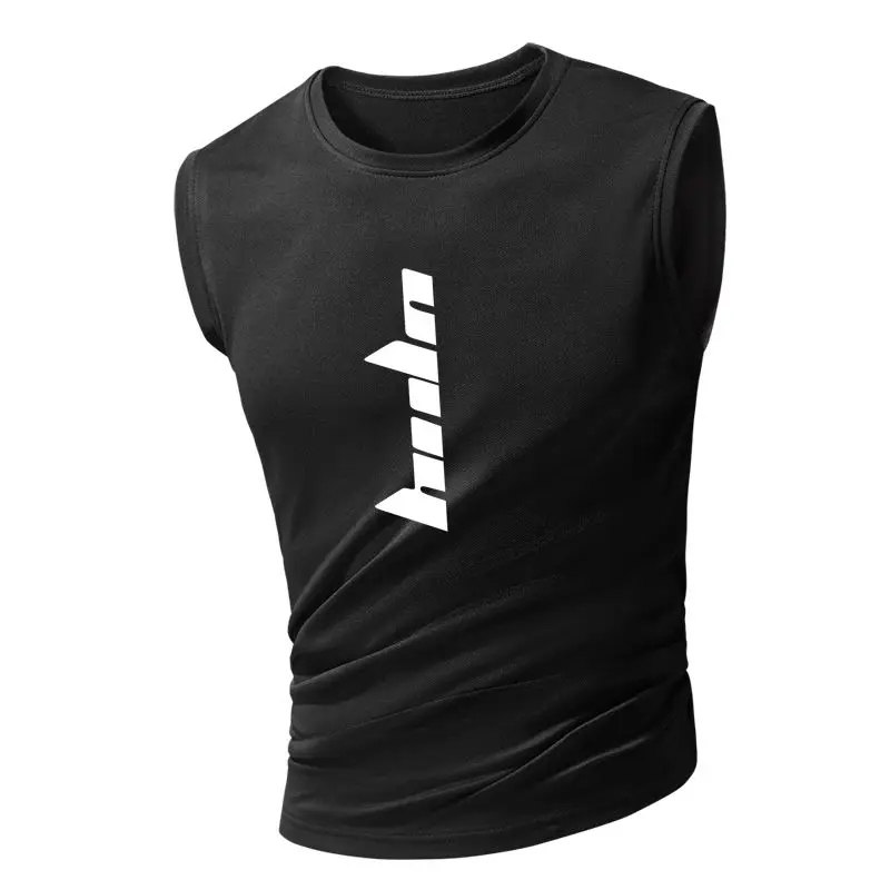 

2021 New Compression Tights Gym Tank Tops Quick Dry Sleeveless Sports Shirt Men Fitness Clothing Summer Cool Men's Running Vest