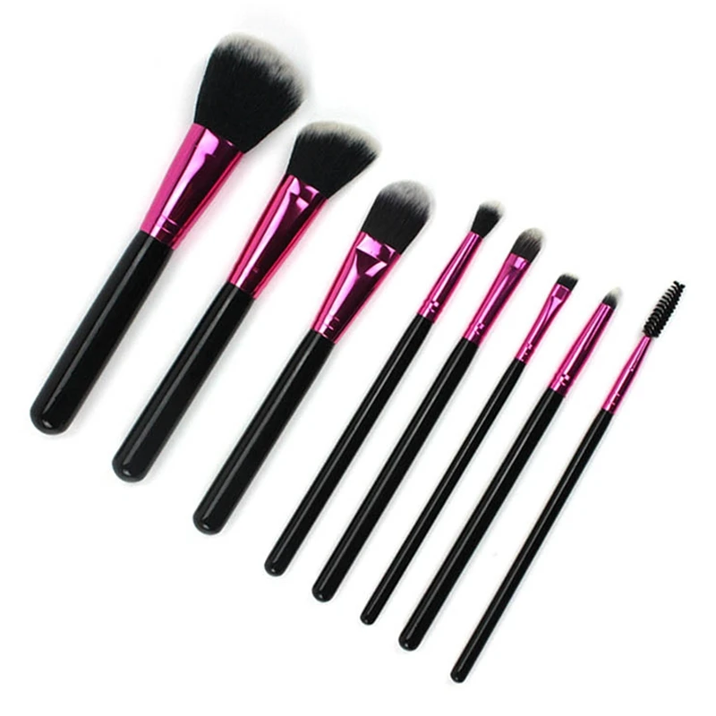 8 шт. набор кистей для макияжа глаз тени карандаш бровей кисть основы пудра макияж