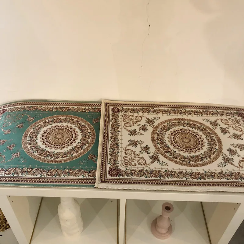 Винтаж персонализированные коврики пол для Спальня Nordic балкон Кухня ковер