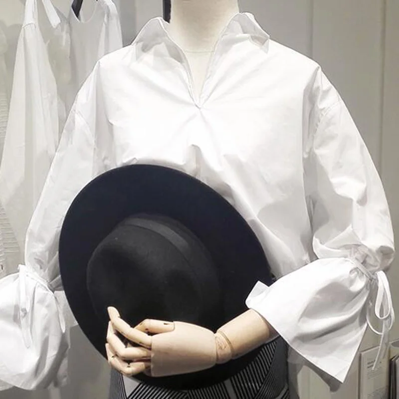 Рубашки женские свободные в японском стиле Простой повседневный универсальный