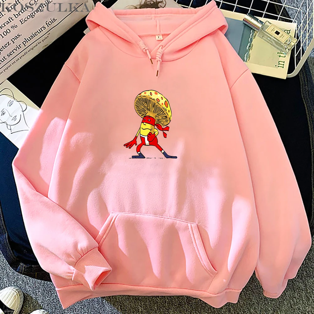 

2021 Hot Fashion Streetwear Clothes Kawaii Funny mushroom Graphic Printing Hoodies Cute Casual Hip Hop Hoody Men Women Clothing