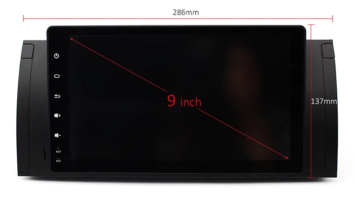 9 дюймовый автомобильный DVD плеер с восьмиядерным процессором Android 8 0 для BMW X5 E53 E39