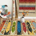 Турецкие коврики в марокканском стиле, для гостиной, спальни, персидские, домашний декор, для стола, дивана, нескользящий напольный дверной коврик, изящная подстилка