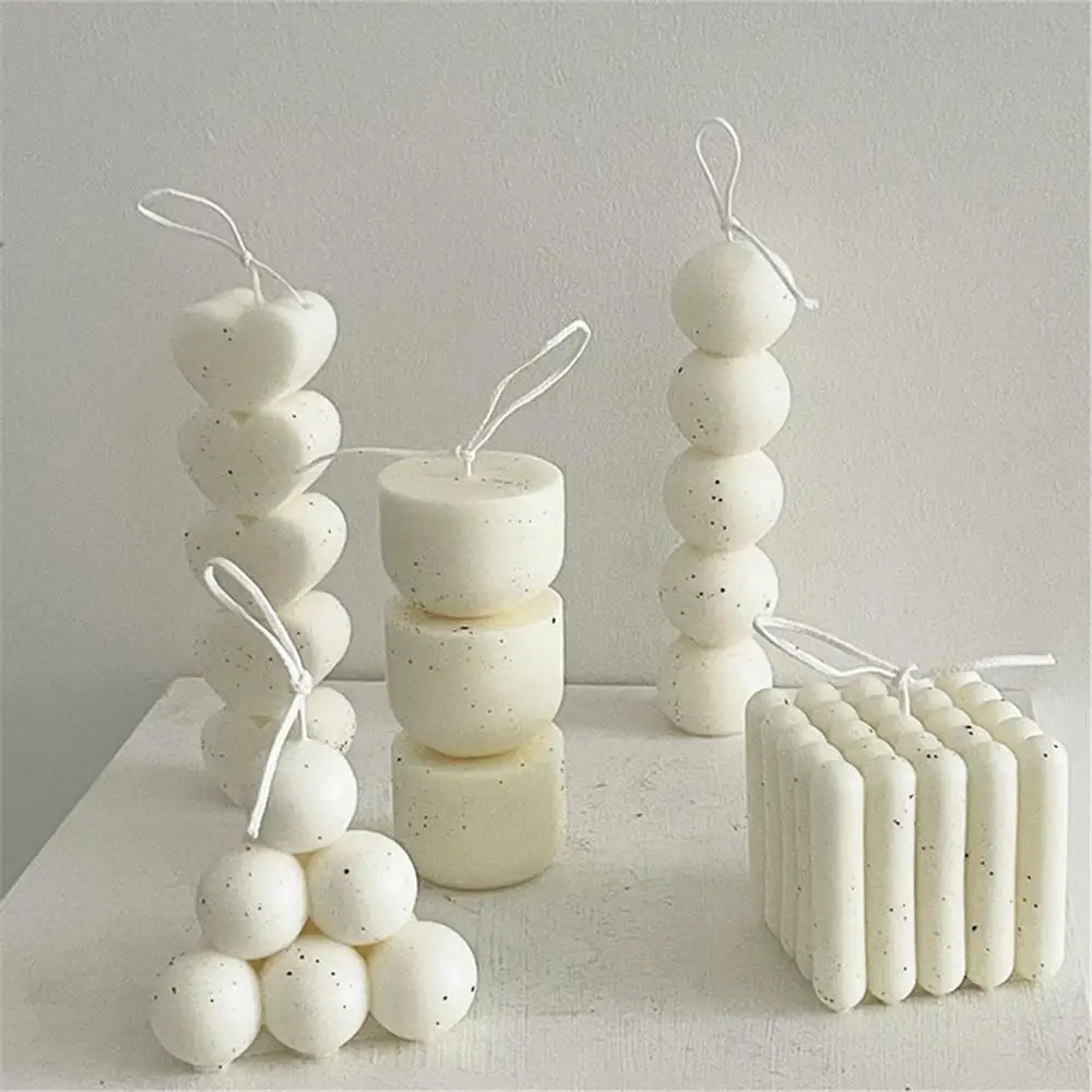 

Love Heart Shape Module Soy Wax Silicone Candle Cube Aromatherapy Molds For Plaster Hand-Made Aroma Soap Maker