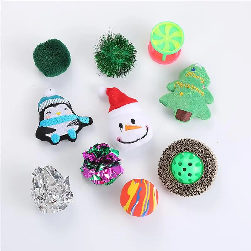 6/10 шт. Симпатичная кошачья интерактивная игрушка шар с маленьким колокольчиком