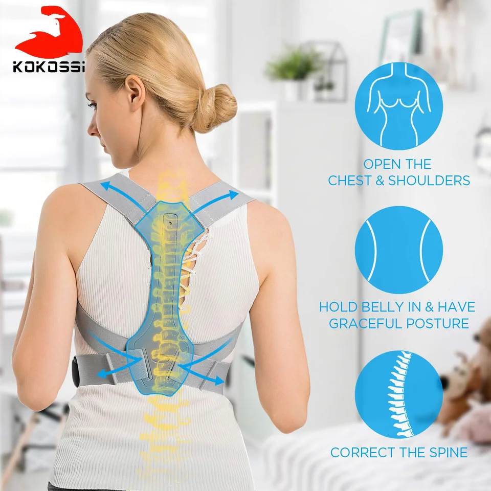 KoKossi Регулируемый магнитный Корректор осанки плеча для выпрямления