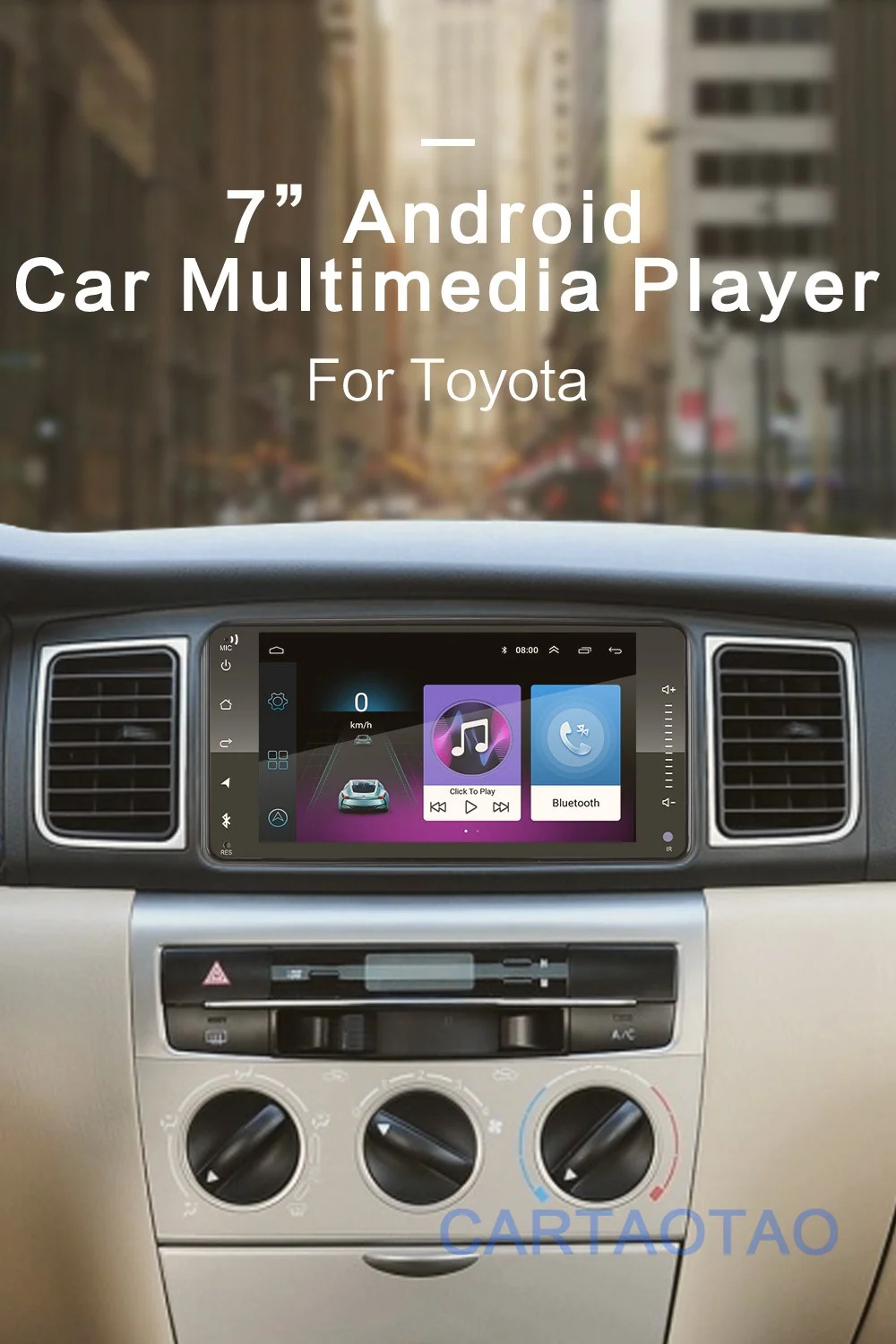 2din Android 8,1 универсальный автомобильный DVD для Toyota Corolla Camry Crown RAV4 автомобильный Радио gps навигация Bluetooth WiFi мультимедийный проигрыватель