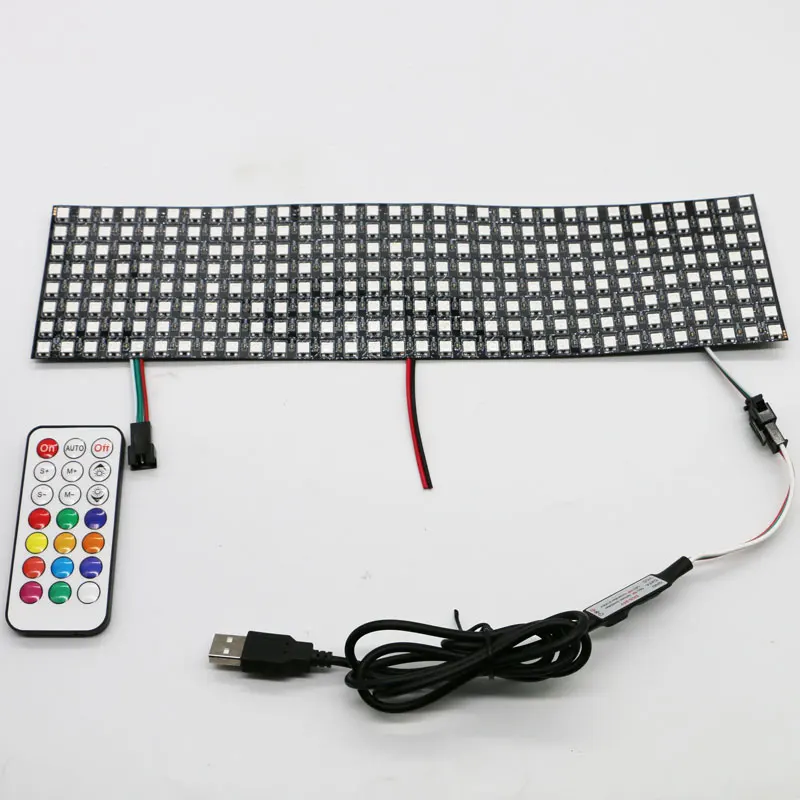 Панель Светодиодная WS2812B RGB 8x8 16x16 8x32 256 пикселей 5 в пост. Тока | Лампы и освещение