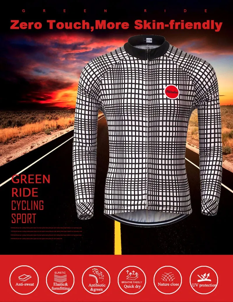 

Long Sleeve Top Mountain Bike Cycling Jersey Spring And Autumn Outdoors Men's Triathlon MTB Bicycle Cycling Sport Clothing