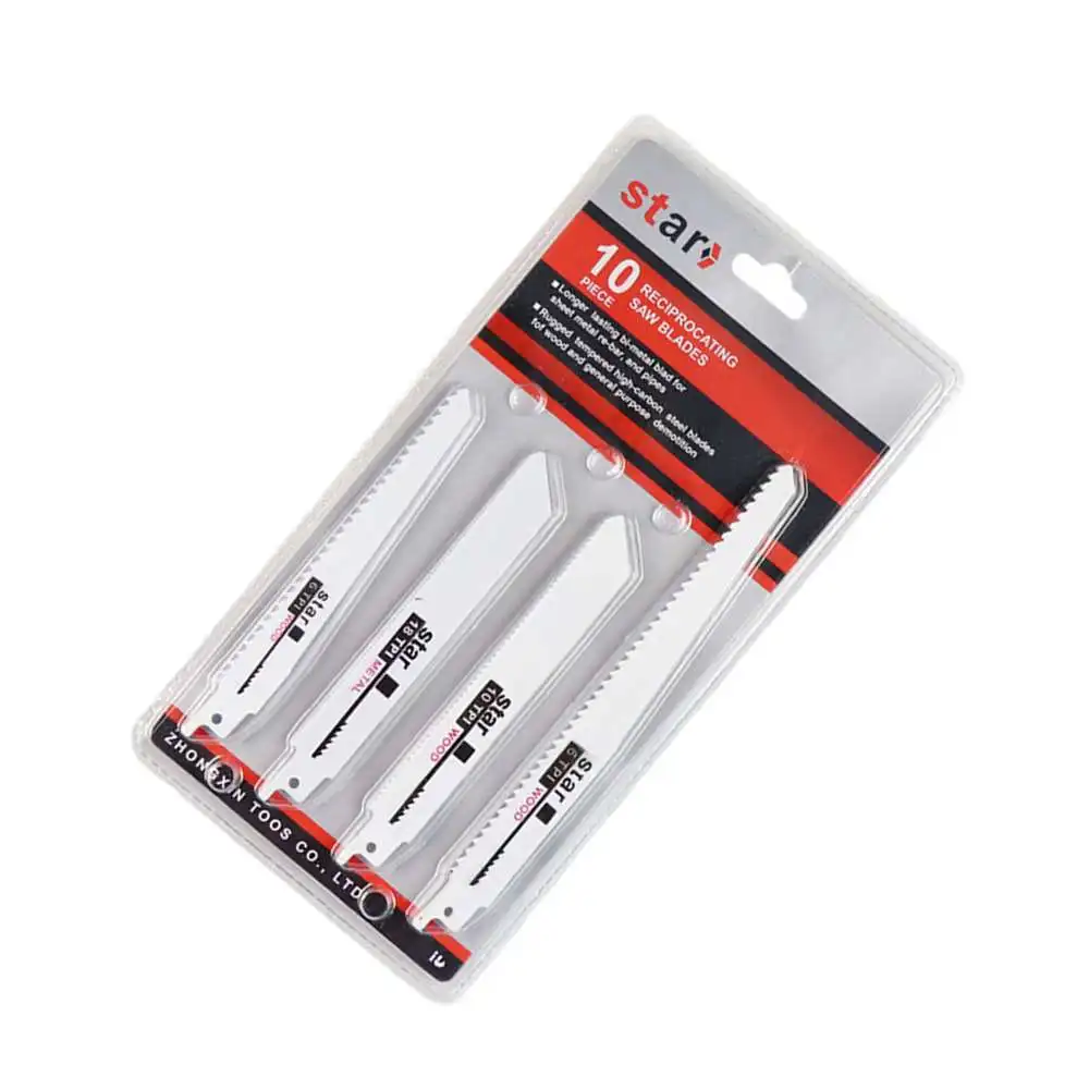 

10pcs Reciprocating Saw Blades Power Tools Accessories Ig Saw Blades Practical Reciprocating Saw For Wood Metal