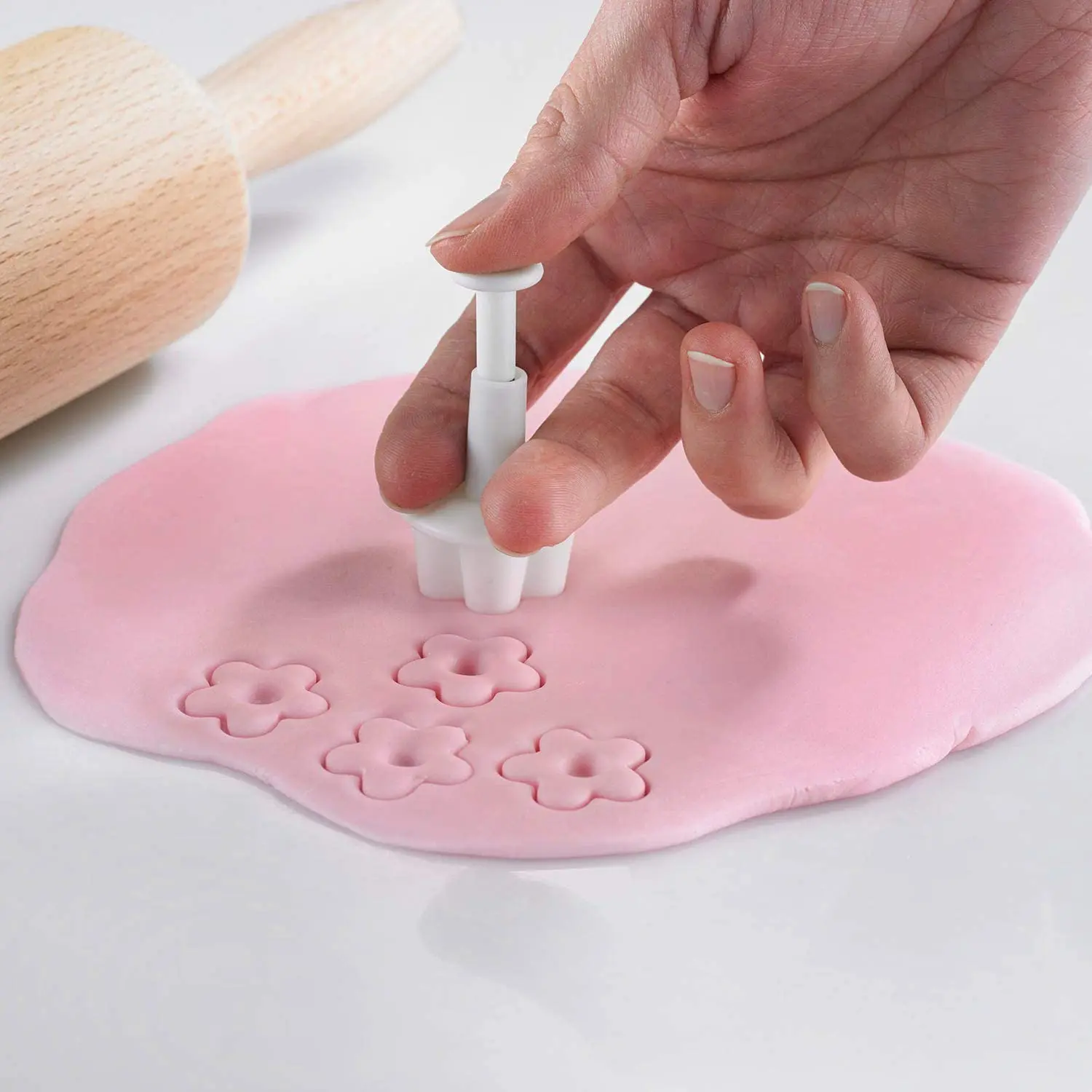 

Cookie mold (flower pattern) 4-piece set