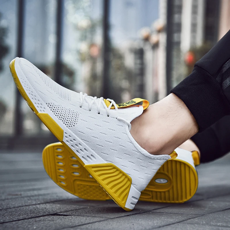 Кроссовки мужские летние из сетчатого материала на шнуровке размеры 39 44|Мужские