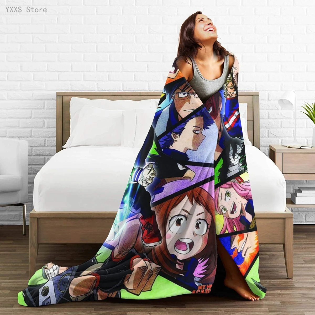 

Anime 3D printed Ultra-Soft Micro Fleece Blanket flannel throw Sherpa bedspread bedding sofa picnic fur soft blanket 300336962